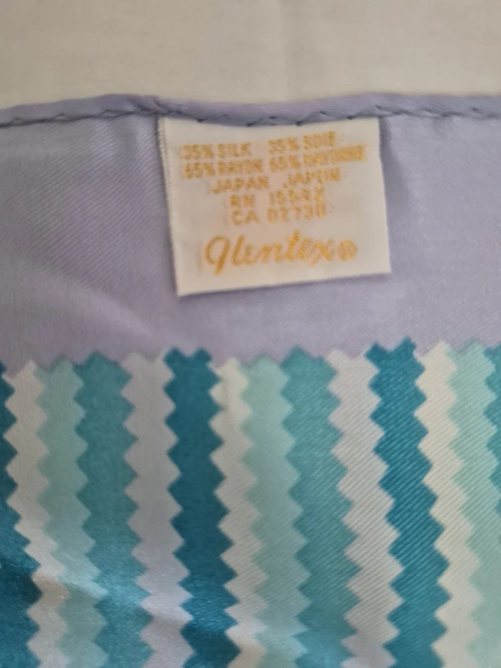 Two Vintage Glentex Lightweight Women's Scarf - Stripe and Floral